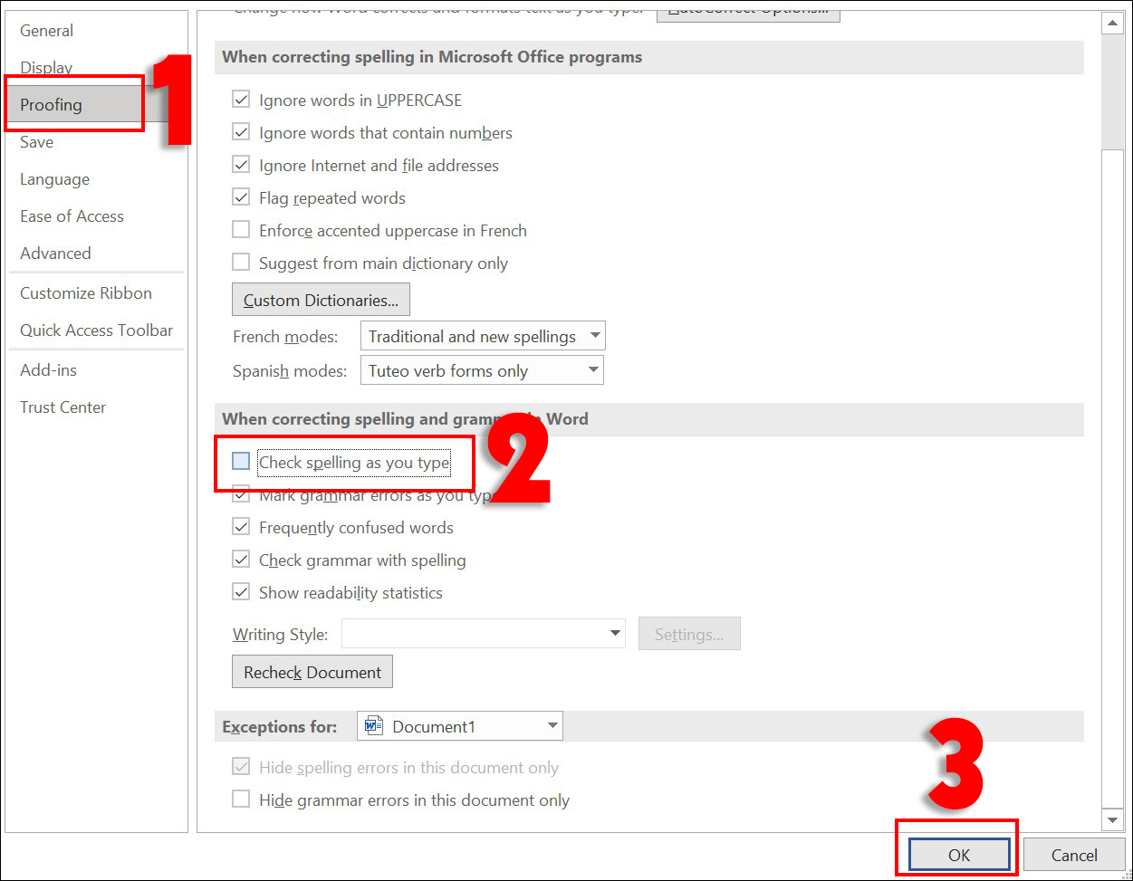 Cách kiểm tra lỗi chính tả trong Word và Google Docs nhanh chóng cach kiem tra chinh ta trong word 3